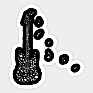 electric guitar funny music Sticker